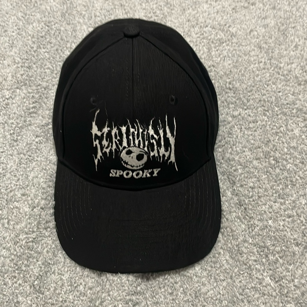 The nightmare before Christmas hat. Seriously spooky. Like NEW!